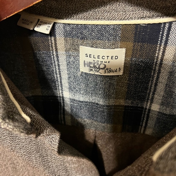 Selected means cotton dress shirt size 18 - Picture 3 of 5